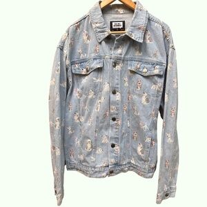 Oh My Disney  Blue Denim Jacket with  101 Dalmations Design XL